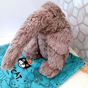 Rare Sold Out Jellycat Medium Smudge Elephant 9" - NEW WITH TAGS - With Dust bag